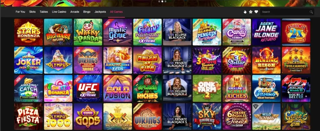 Casino Games Available at Spin Galaxy Casino in New Zealand